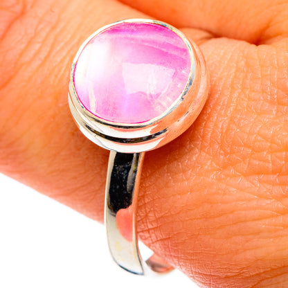 Pink Moonstone Rings handcrafted by Ana Silver Co - RING83703