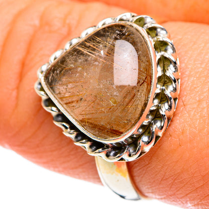 Rutilated Quartz Rings handcrafted by Ana Silver Co - RING83710