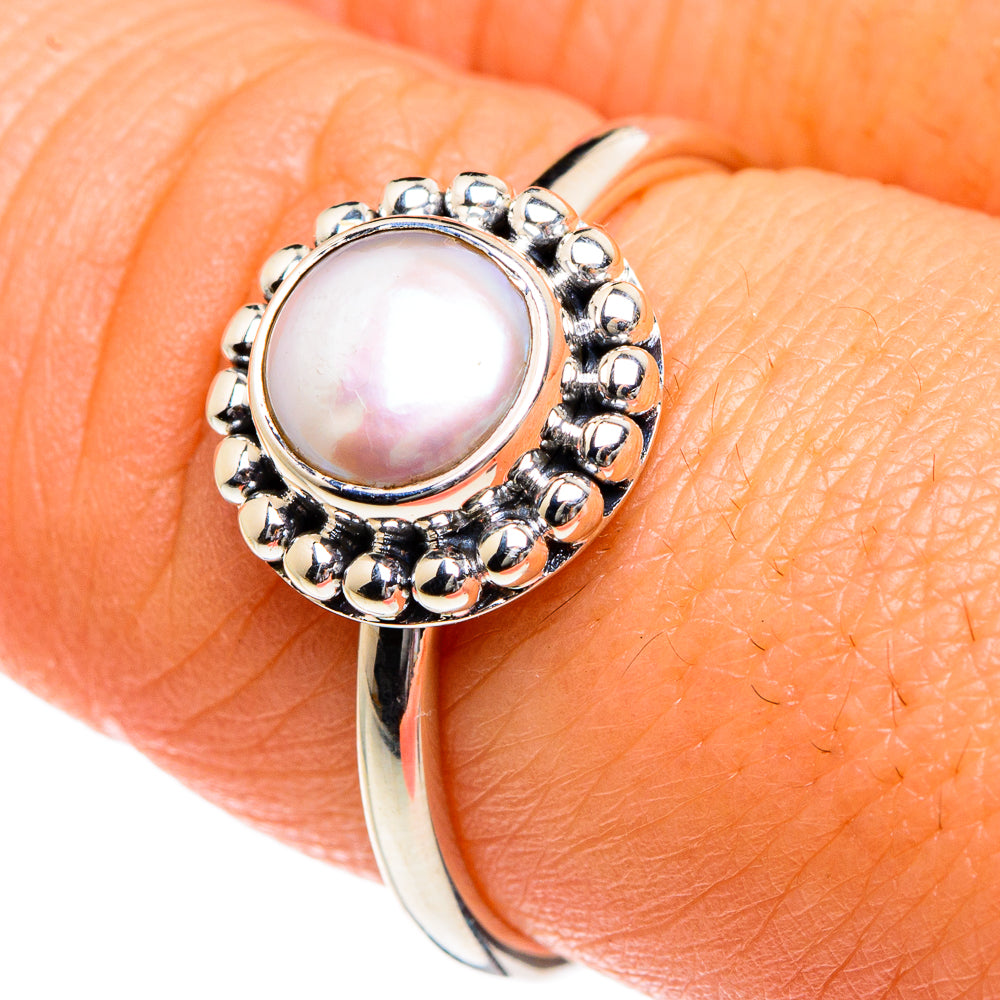 Cultured Pearl Rings handcrafted by Ana Silver Co - RING83716