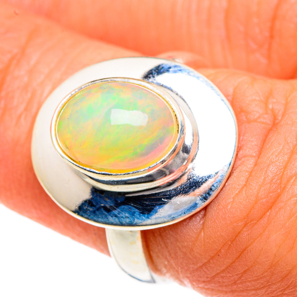 Ethiopian Opal Rings handcrafted by Ana Silver Co - RING83718