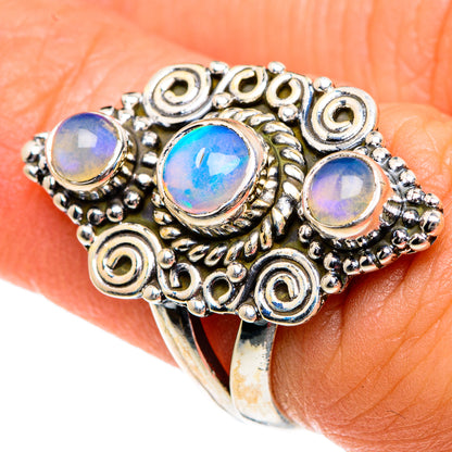 Ethiopian Opal Rings handcrafted by Ana Silver Co - RING83719