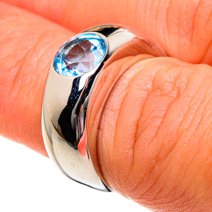 Blue Topaz Rings handcrafted by Ana Silver Co - RING83725