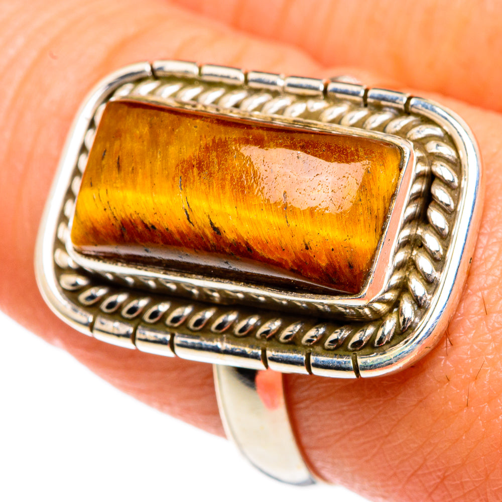 Tiger Eye Rings handcrafted by Ana Silver Co - RING83738