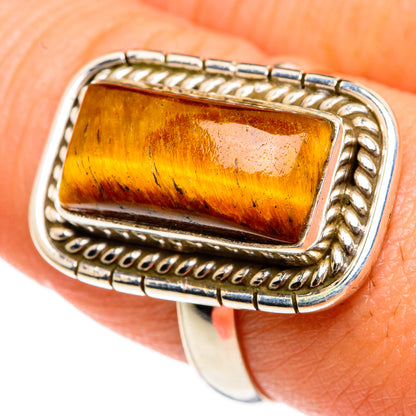 Tiger Eye Rings handcrafted by Ana Silver Co - RING83738
