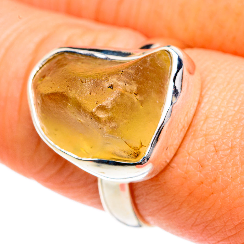 Libyan Glass Rings handcrafted by Ana Silver Co - RING83740
