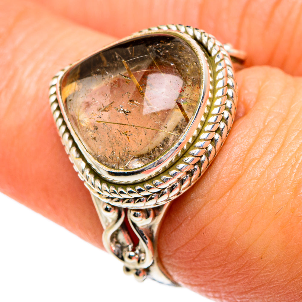 Rutilated Quartz Rings handcrafted by Ana Silver Co - RING83752