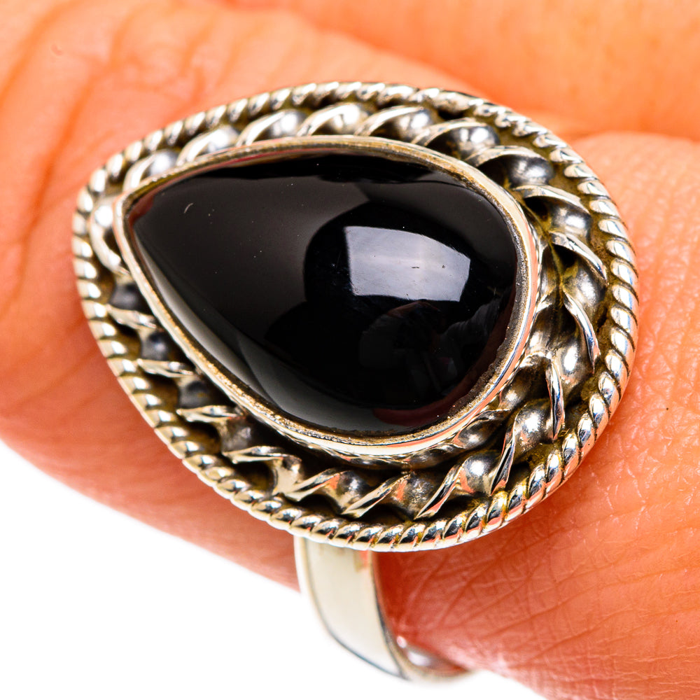Black Onyx Rings handcrafted by Ana Silver Co - RING83754