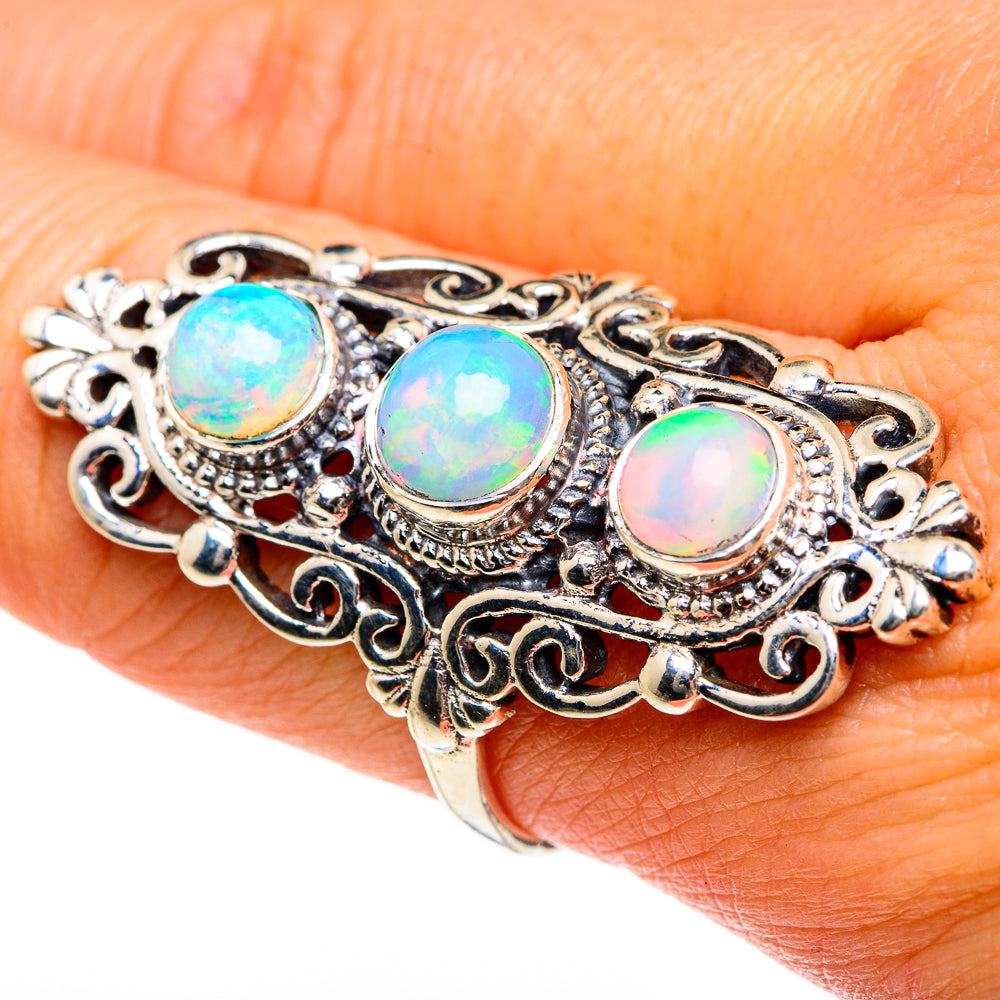 Ethiopian Opal Rings handcrafted by Ana Silver Co - RING83764