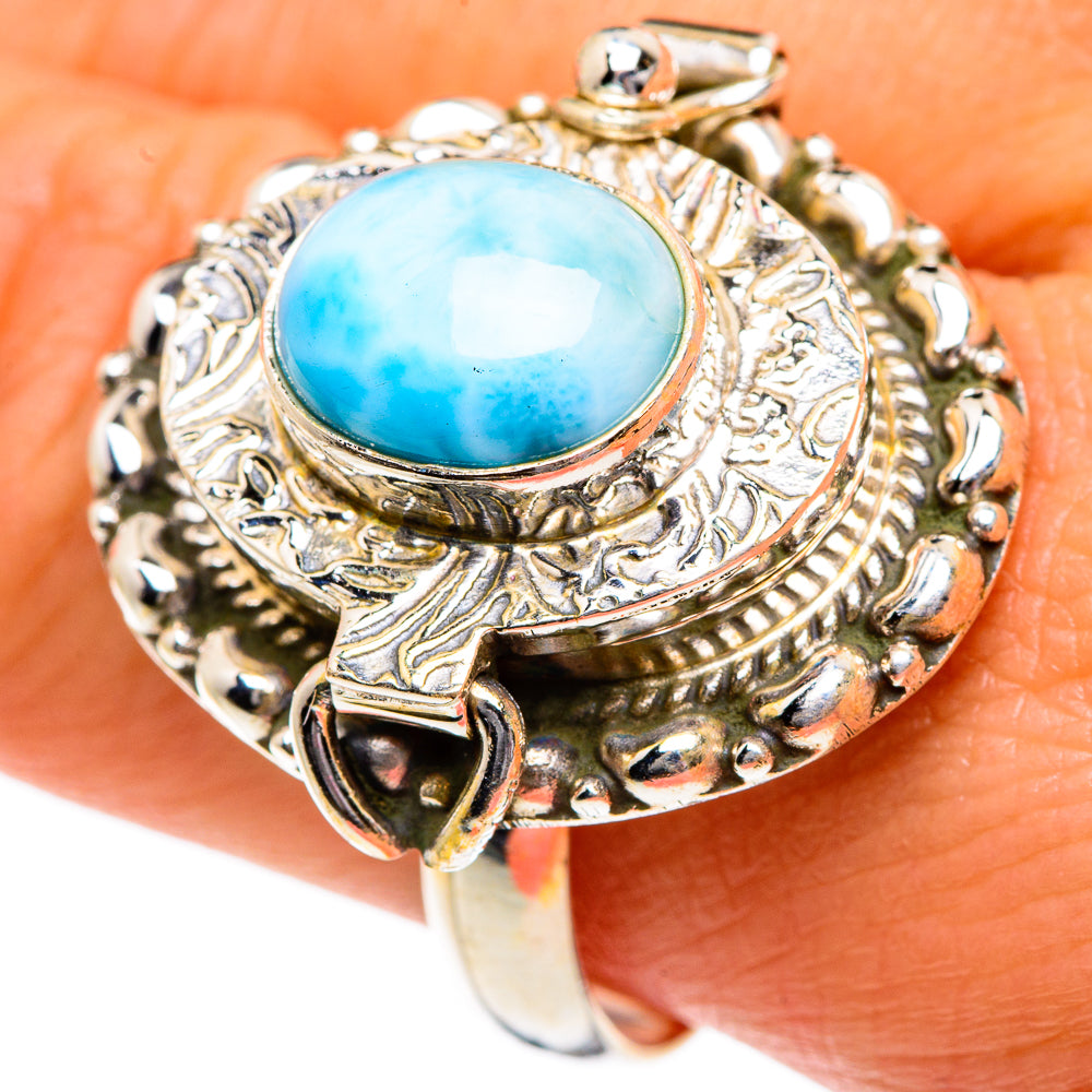 Larimar Rings handcrafted by Ana Silver Co - RING83766