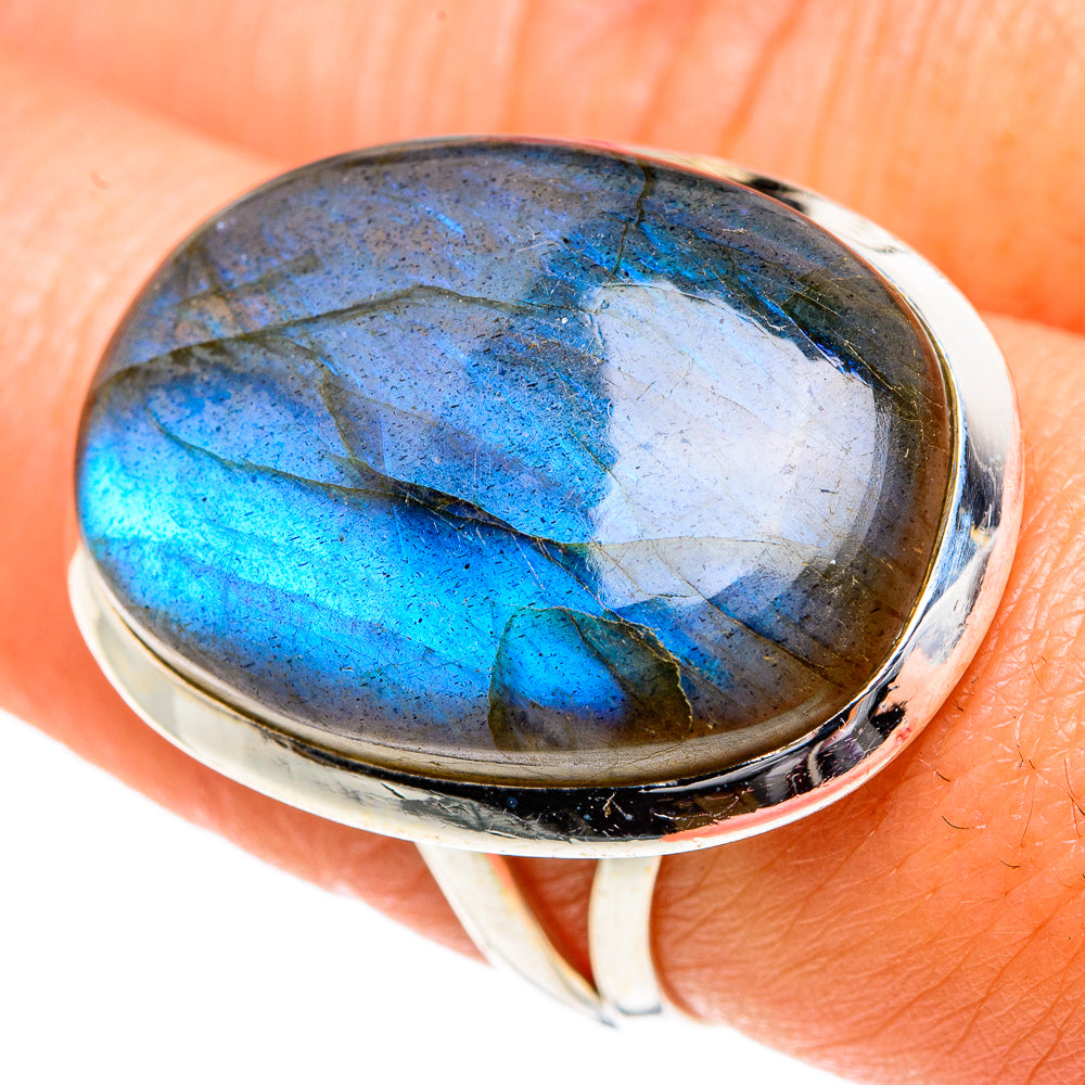 Labradorite Rings handcrafted by Ana Silver Co - RING83768