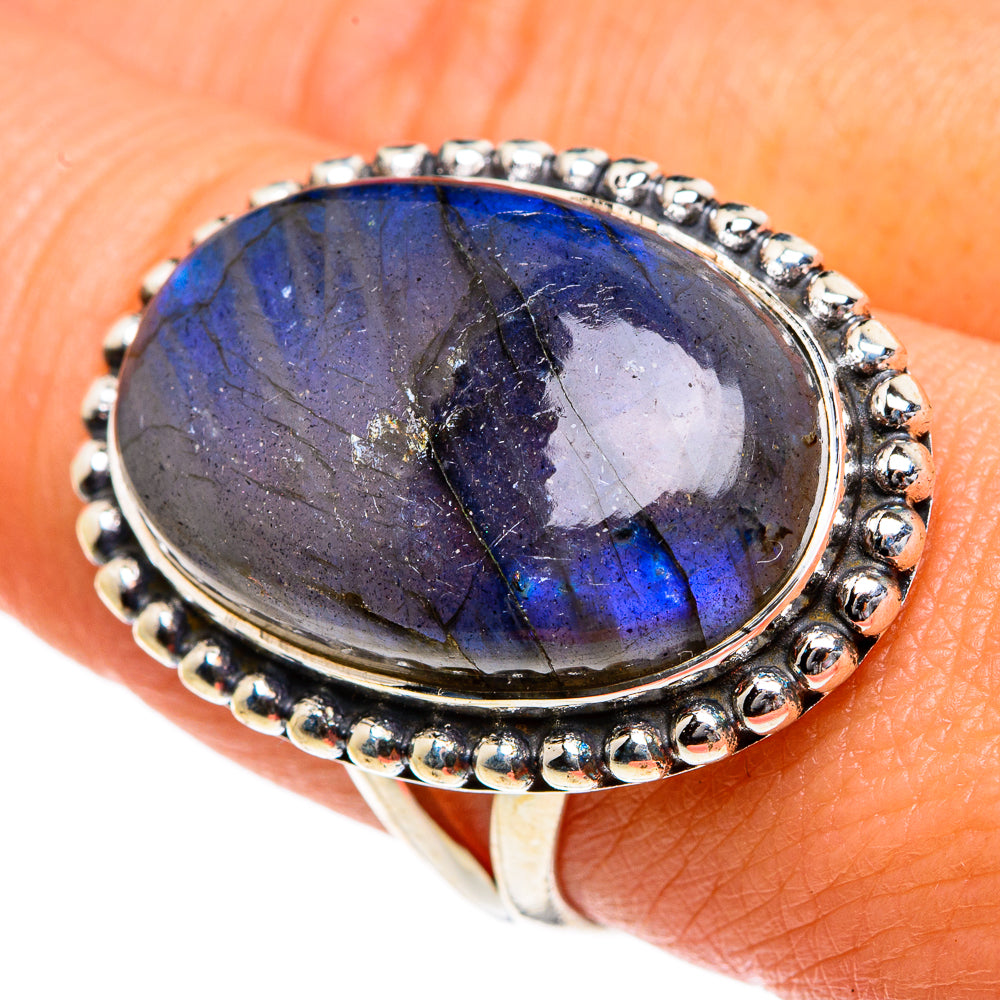 Labradorite Rings handcrafted by Ana Silver Co - RING83770