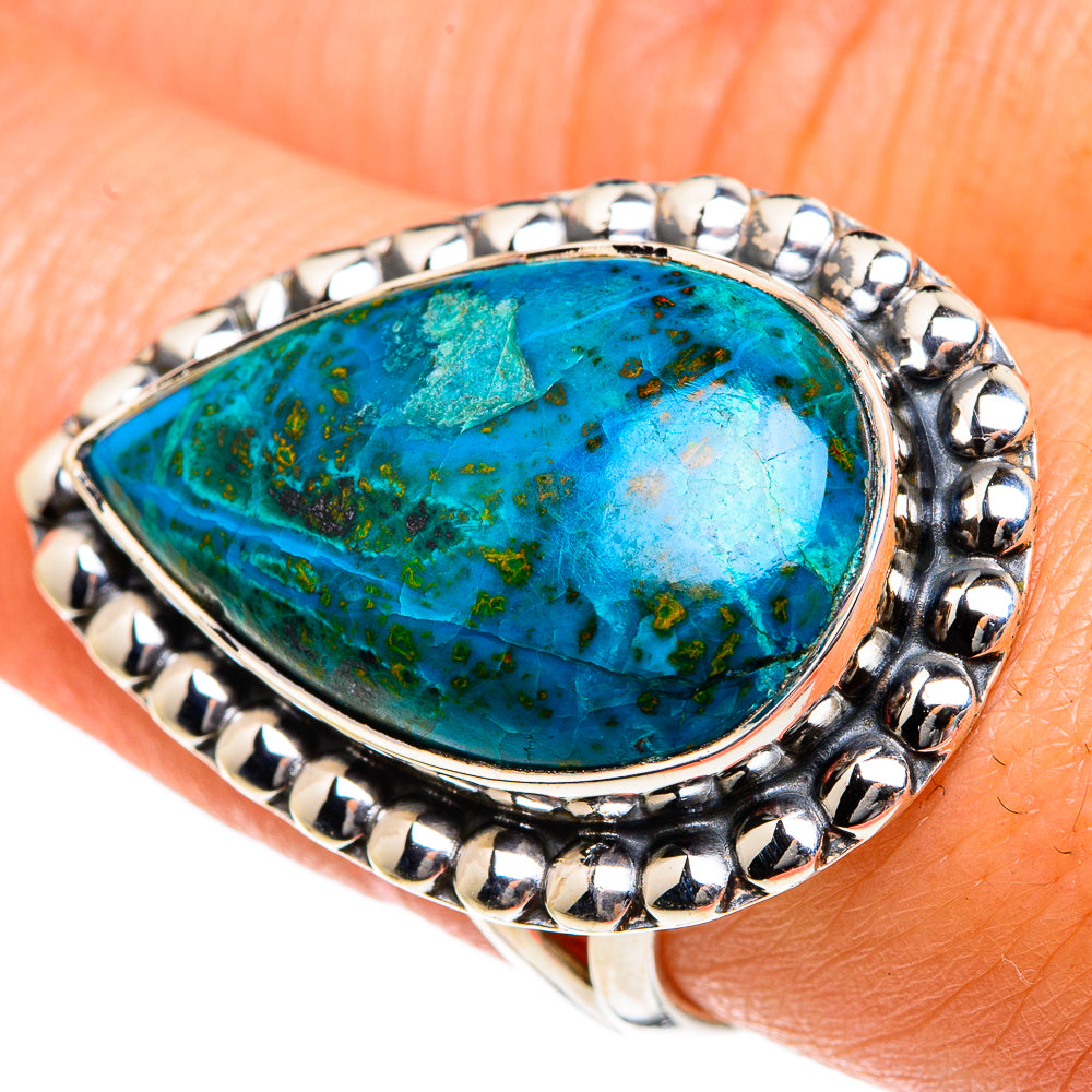 Chrysocolla Rings handcrafted by Ana Silver Co - RING83774