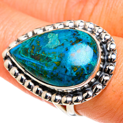 Chrysocolla Rings handcrafted by Ana Silver Co - RING83774