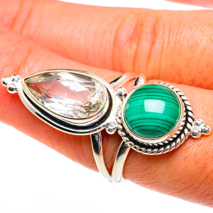 Malachite Rings handcrafted by Ana Silver Co - RING83776