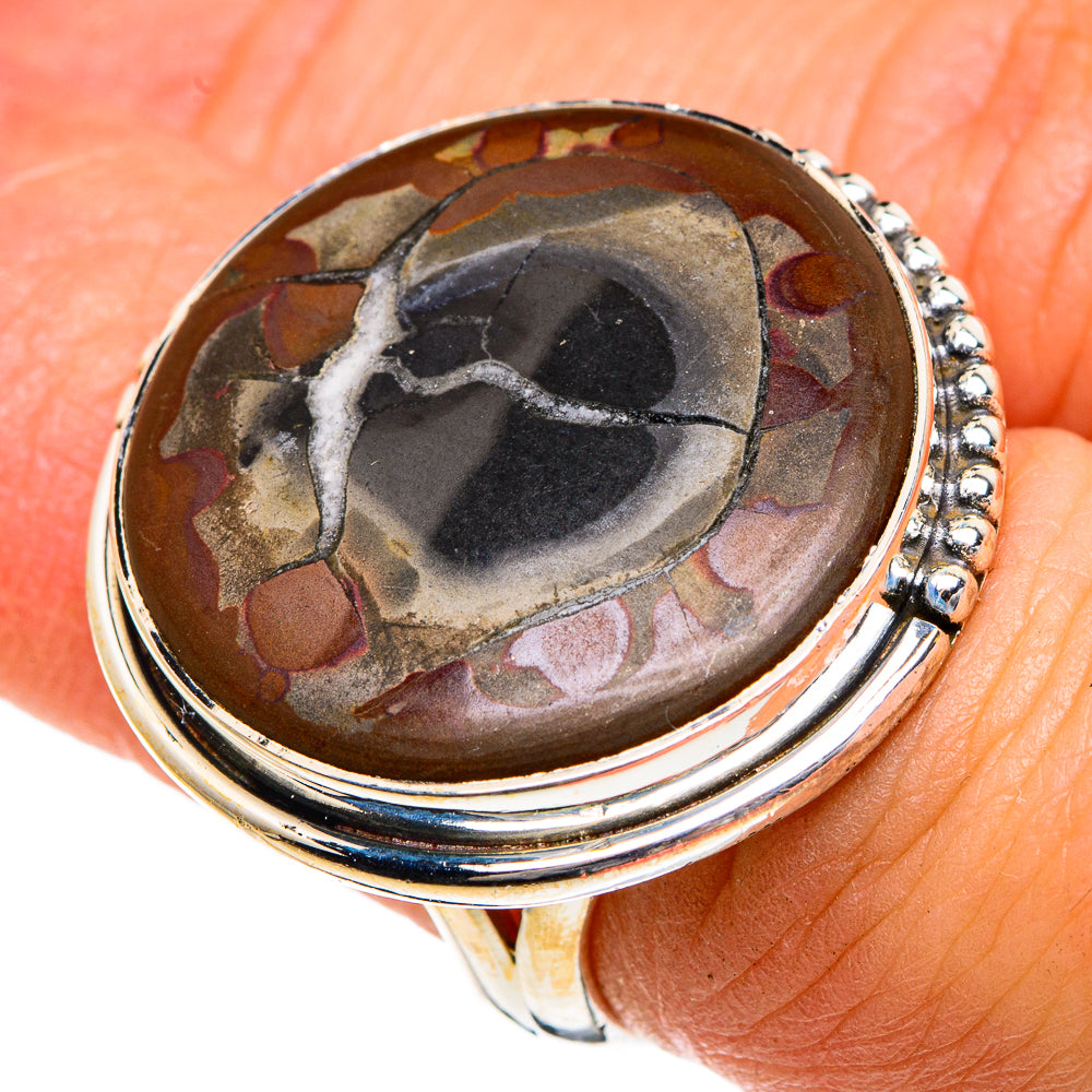 Septarian Geode Rings handcrafted by Ana Silver Co - RING83779