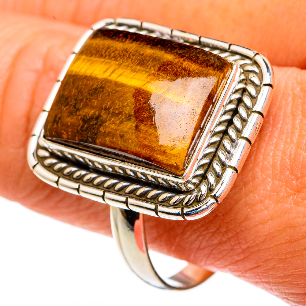 Tiger Eye Rings handcrafted by Ana Silver Co - RING83781