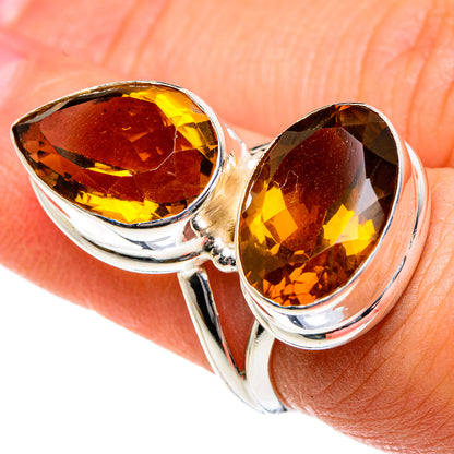 Mandarin Citrine Rings handcrafted by Ana Silver Co - RING83783