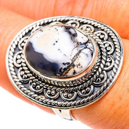 Dendritic Opal Rings handcrafted by Ana Silver Co - RING83791