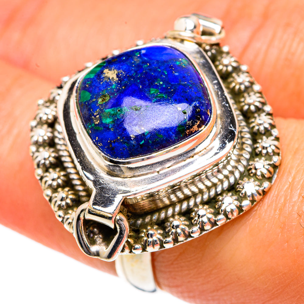 Azurite Rings handcrafted by Ana Silver Co - RING83794