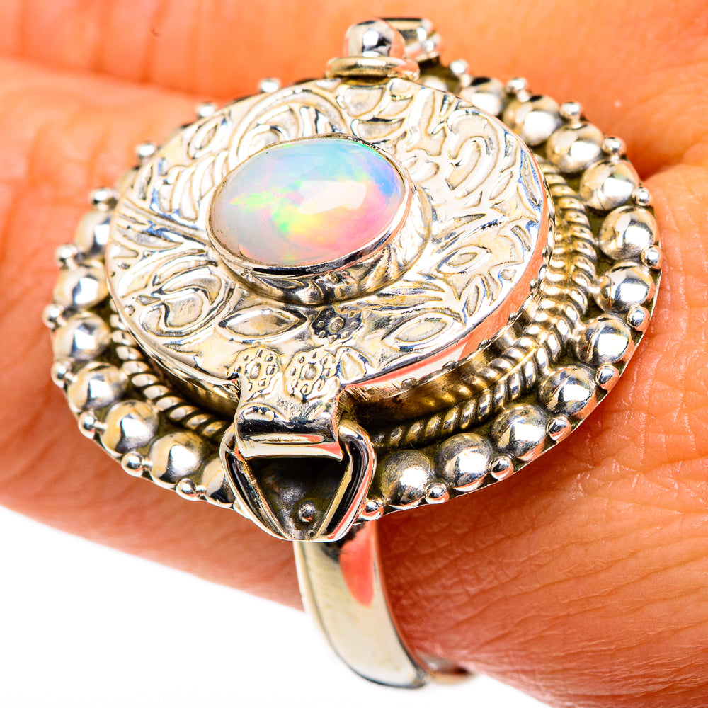 Ethiopian Opal Rings handcrafted by Ana Silver Co - RING83796