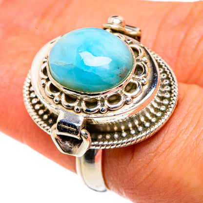 Larimar Rings handcrafted by Ana Silver Co - RING83802