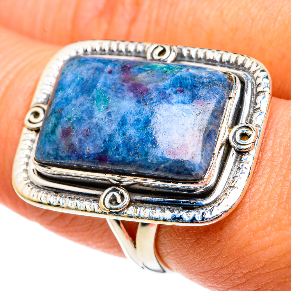 Ruby Zoisite Rings handcrafted by Ana Silver Co - RING83804