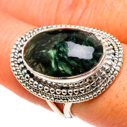 Seraphinite Rings handcrafted by Ana Silver Co - RING83809