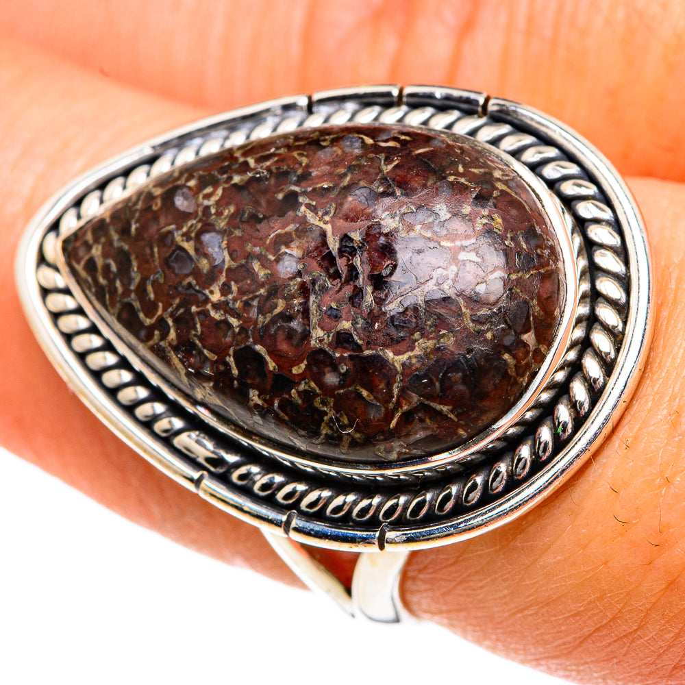 Dinosaur Bone Rings handcrafted by Ana Silver Co - RING83814