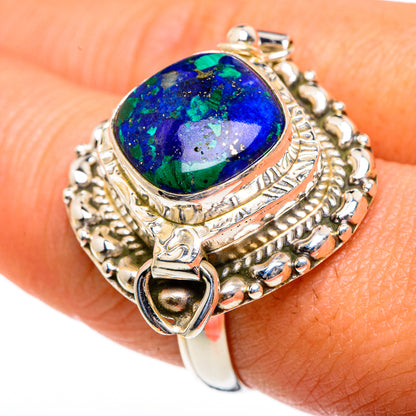 Azurite Rings handcrafted by Ana Silver Co - RING83826