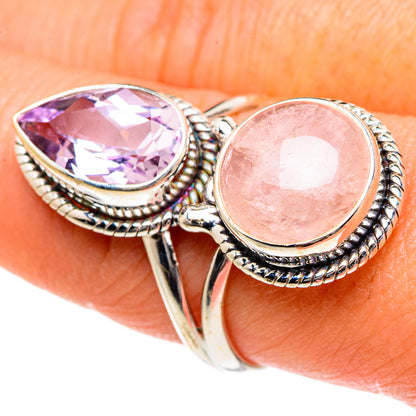 Rainbow Moonstone Rings handcrafted by Ana Silver Co - RING83827