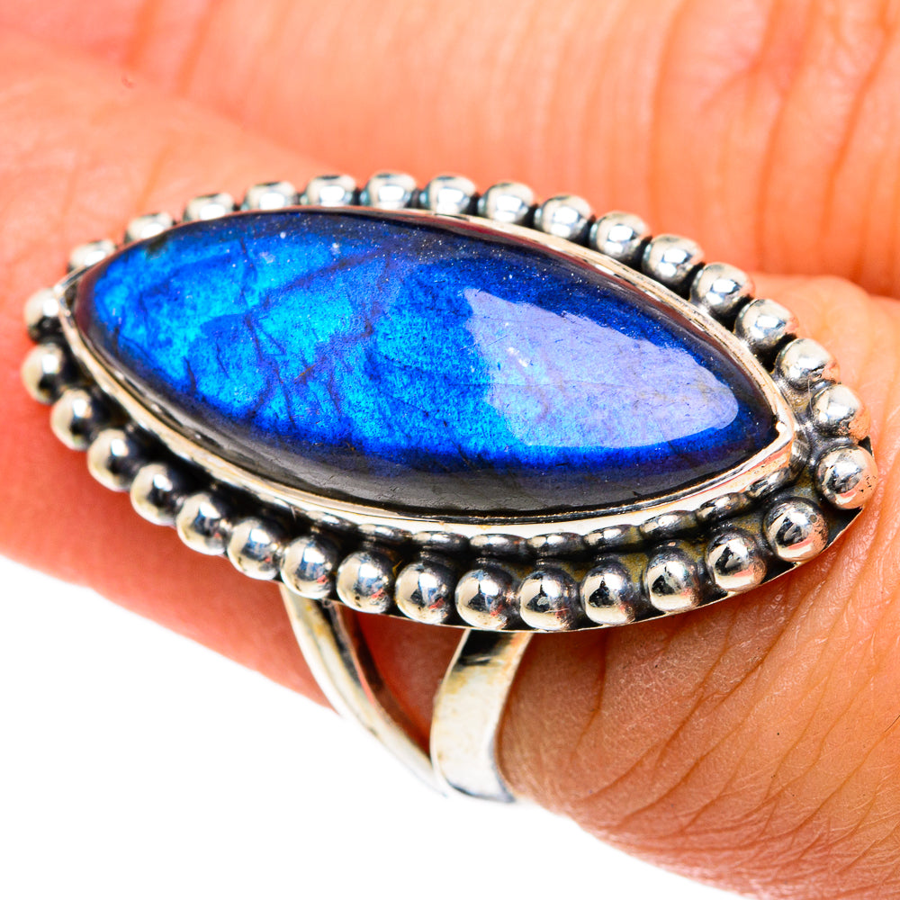 Labradorite Rings handcrafted by Ana Silver Co - RING83833