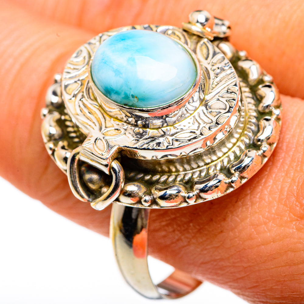 Larimar Rings handcrafted by Ana Silver Co - RING83835