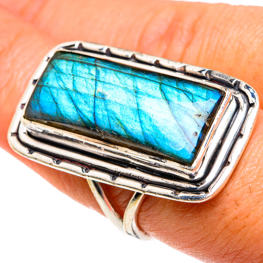 Labradorite Rings handcrafted by Ana Silver Co - RING83837