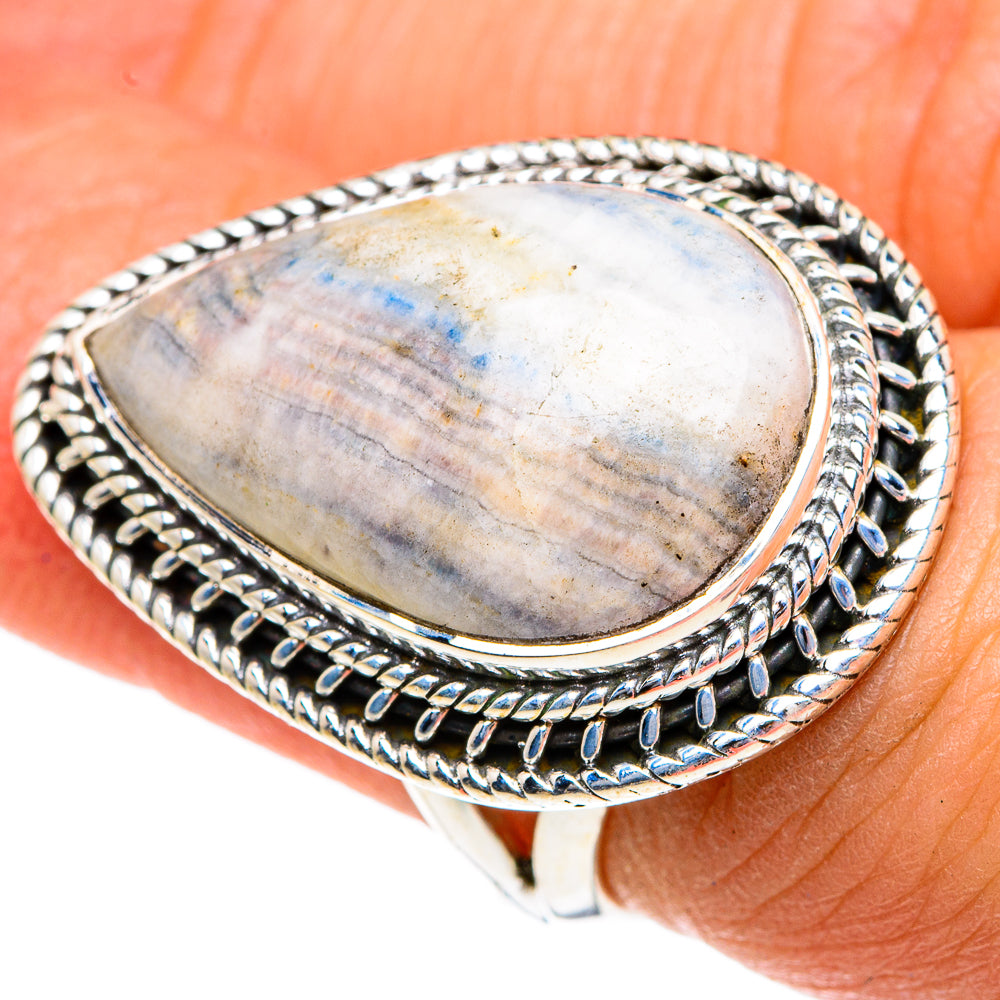 Blue Scheelite Rings handcrafted by Ana Silver Co - RING83838