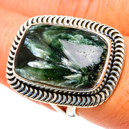 Seraphinite Rings handcrafted by Ana Silver Co - RING83843