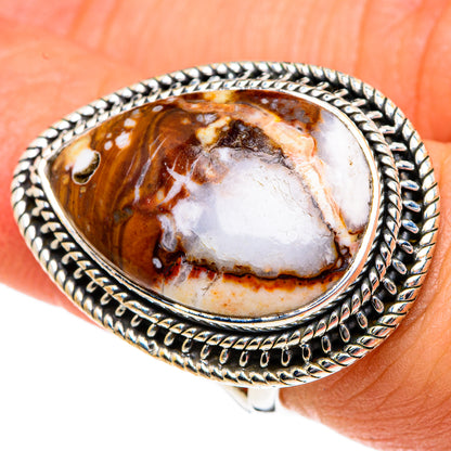 Red Jasper Rings handcrafted by Ana Silver Co - RING83846