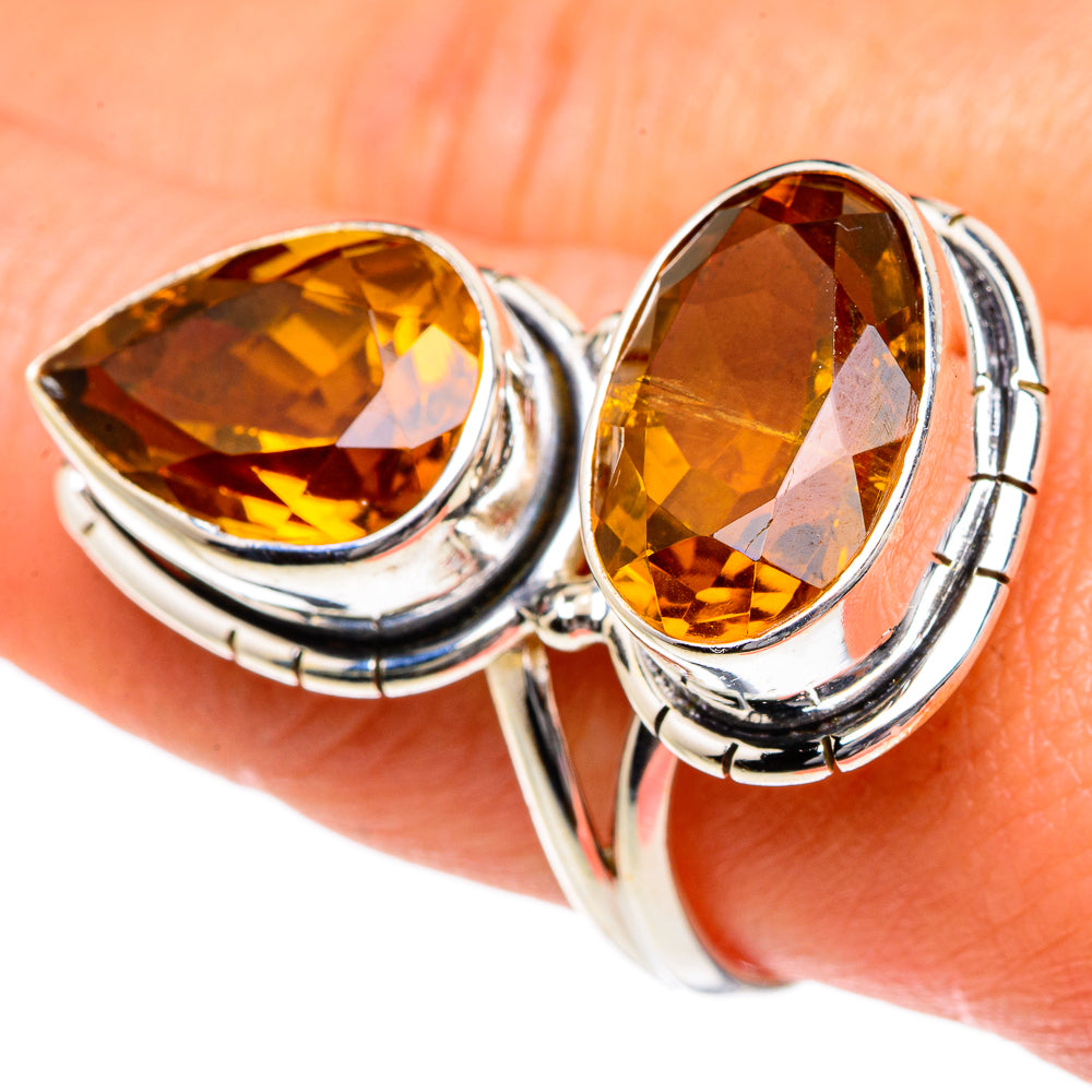 Mandarin Citrine Rings handcrafted by Ana Silver Co - RING83849