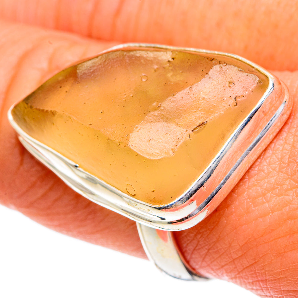 Libyan Glass Rings handcrafted by Ana Silver Co - RING83850