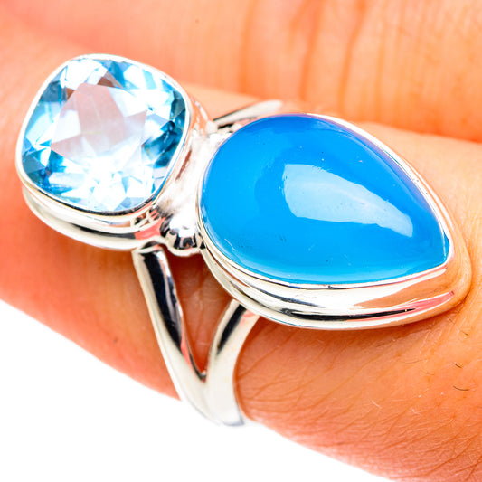Chalcedony Rings handcrafted by Ana Silver Co - RING83862