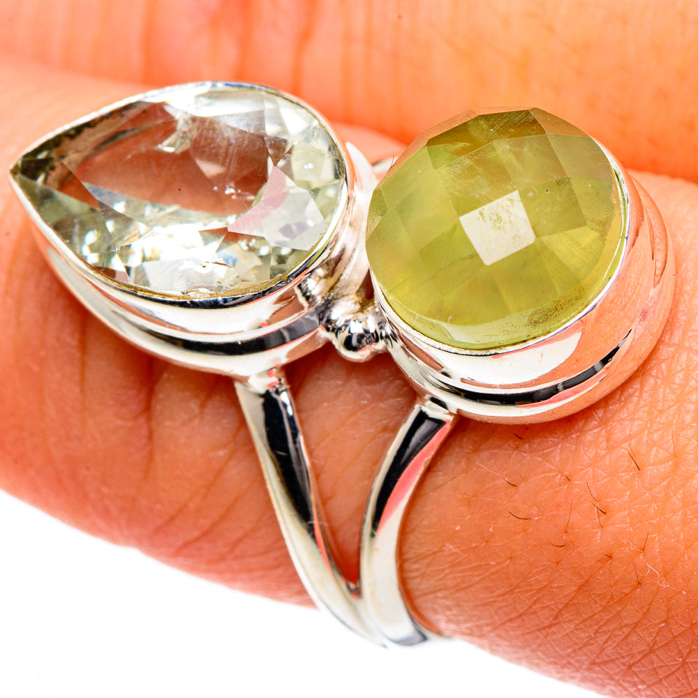 Prehnite Rings handcrafted by Ana Silver Co - RING83867