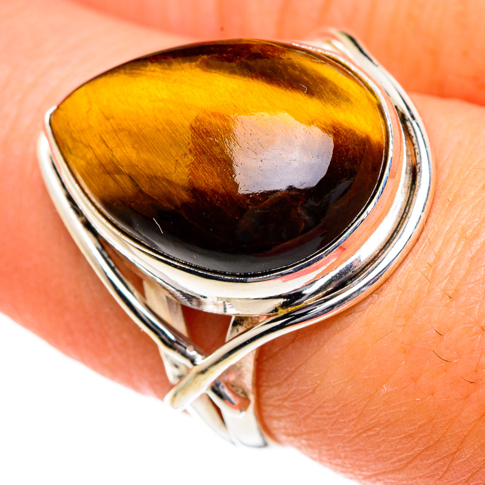 Tiger Eye Rings handcrafted by Ana Silver Co - RING83872