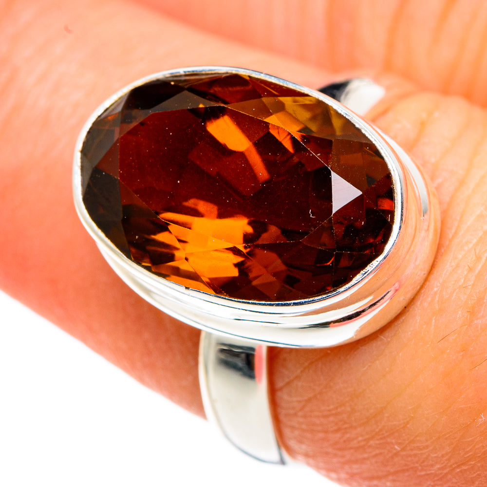 Mandarin Citrine Rings handcrafted by Ana Silver Co - RING83873