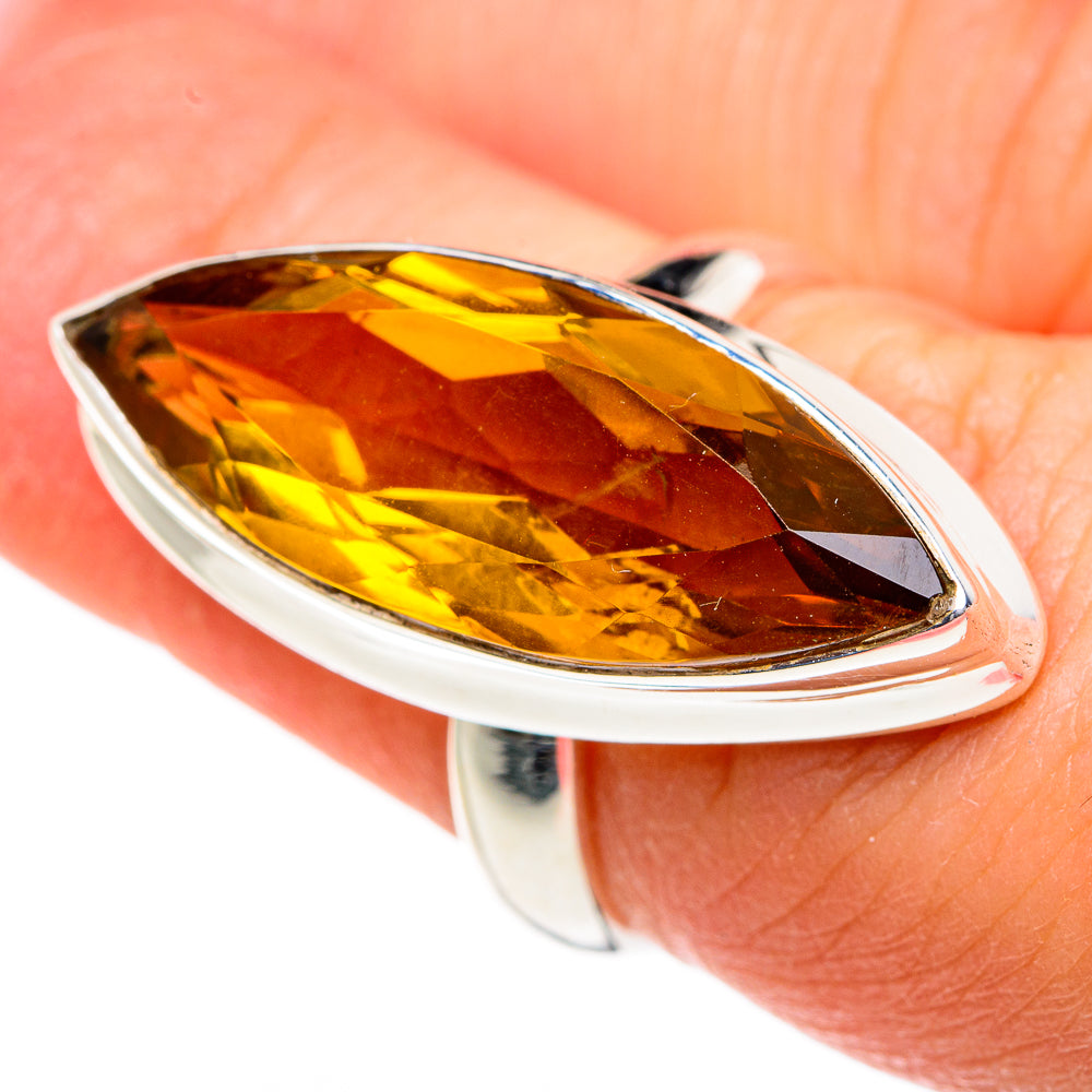 Mandarin Citrine Rings handcrafted by Ana Silver Co - RING83874