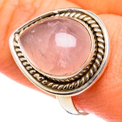 Rose Quartz Rings handcrafted by Ana Silver Co - RING83879