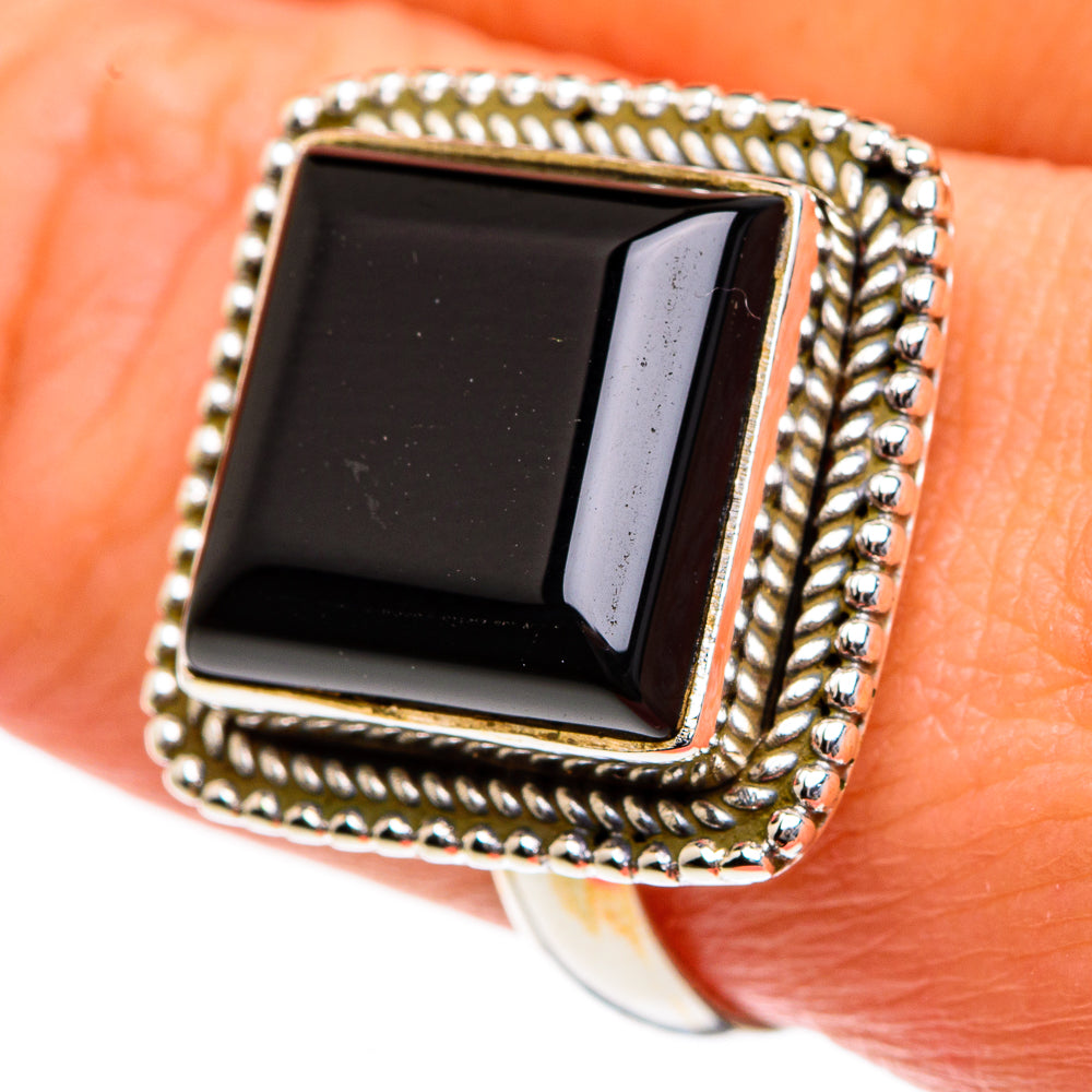 Black Onyx Rings handcrafted by Ana Silver Co - RING83885