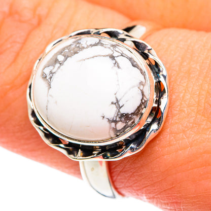 Howlite Rings handcrafted by Ana Silver Co - RING83889