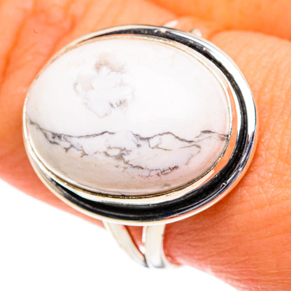 Howlite Rings handcrafted by Ana Silver Co - RING83890