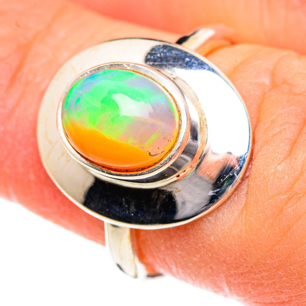 Ethiopian Opal Rings handcrafted by Ana Silver Co - RING83892
