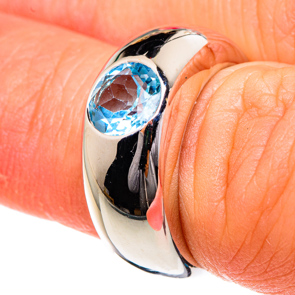Blue Topaz Rings handcrafted by Ana Silver Co - RING83899