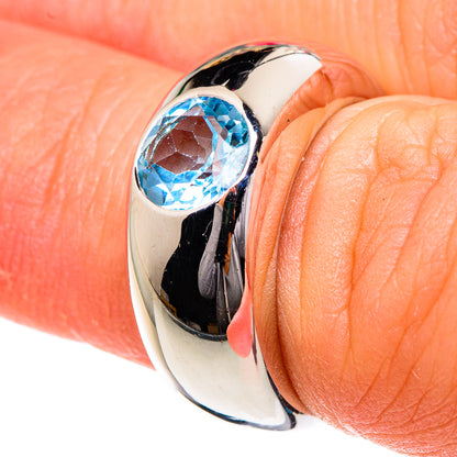 Blue Topaz Rings handcrafted by Ana Silver Co - RING83899